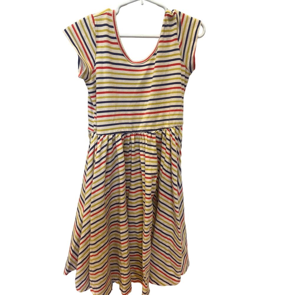 Alice + Ames 8 Twirl Dress Short Sleeve Bright Stripes